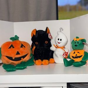 Bundle of TY Halloween Plush Collectibles